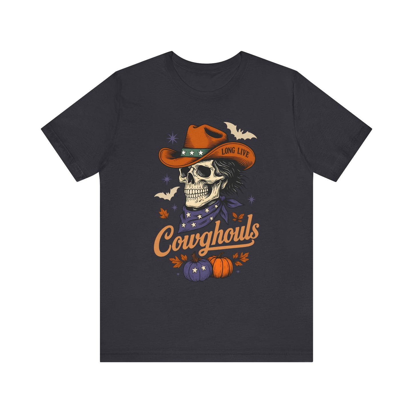 Cowghouls Shirt – Long Live Halloween Skeleton Cowboy Western Ghost Tee
