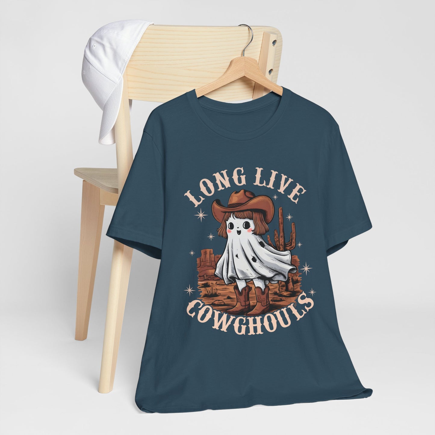 Long Live Cowghouls Shirt – Cute Western Ghost Cowgirl Halloween Tee