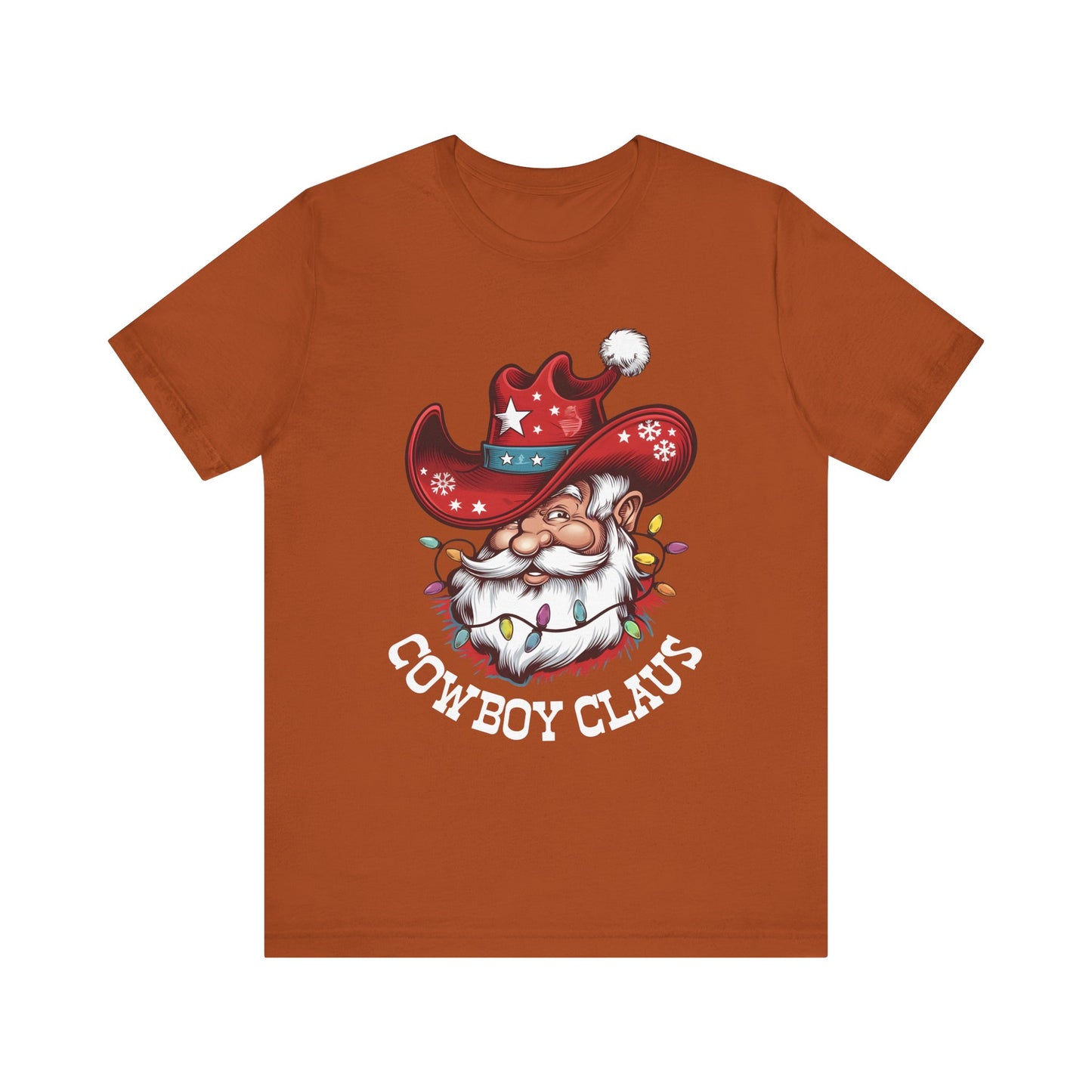 Cowboy Claus Shirt – Western Santa Hat Funny Cowboy Christmas Holiday Tee