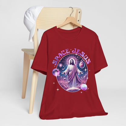 Space Jesus Galaxy Shirt – Cosmic Christian Planet Faith Graphic Unisex Tee