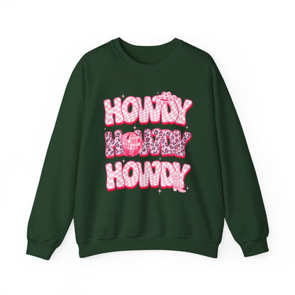 Disco Howdy Cowgirl Sweatshirt – Pink Leopard Western Rodeo Country Pullover