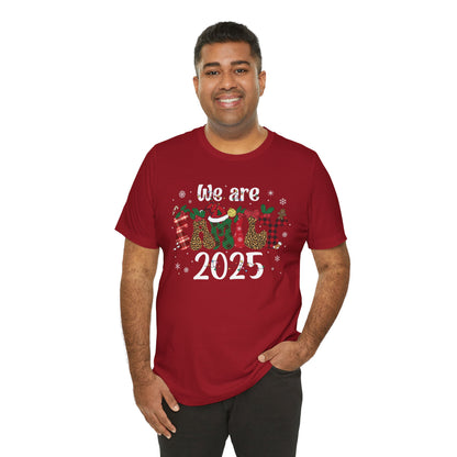 Retro Groovy We Are Family Christmas Shirt – Funky Reindeer Matching Holiday Tee