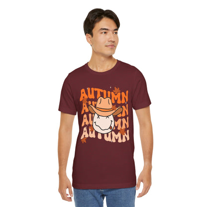 Retro Groovy Fall Shirt – Vintage 70s Smile Face Pumpkin Halloween Tee