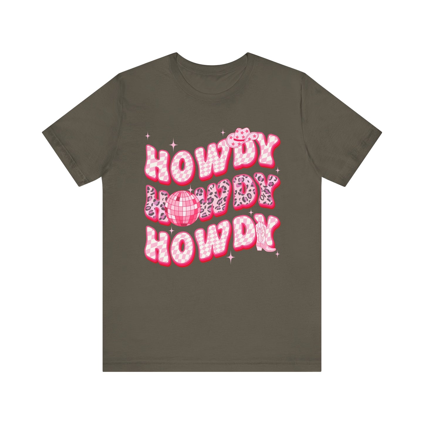 Howdy Pink Cowgirl Shirt – Leopard Disco Western Rodeo Country Girl Tee