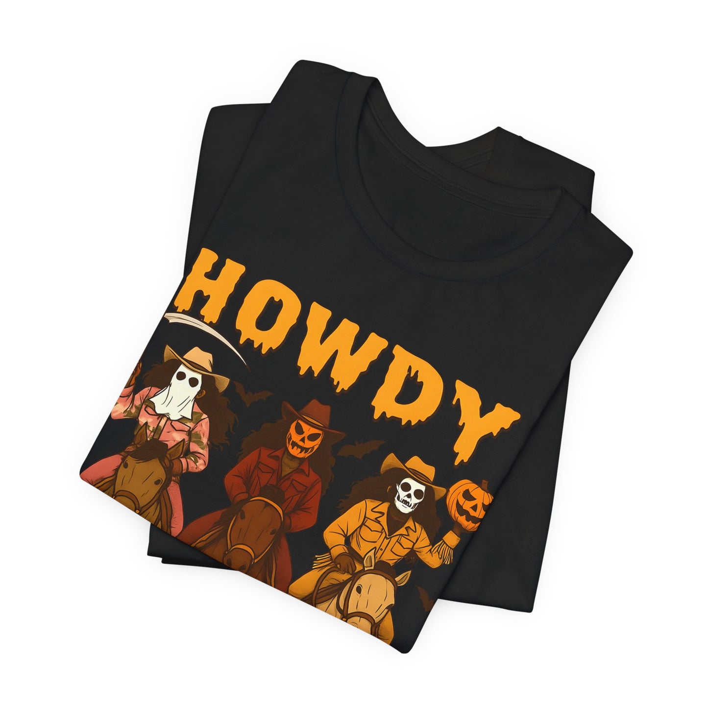 Howdy Halloween Shirt – Spooky Western Skeleton Cowboy Riders Tee, Funny Rodeo Fall Outfit