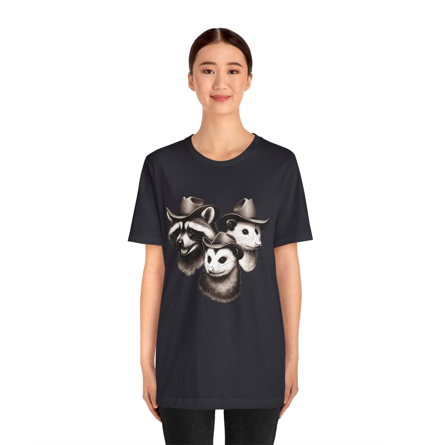 Cowboy Trash Trio Shirt – Opossum Raccoon Western Rodeo Funny Tee