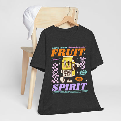 Christian Fruit Shirt – Drink Up Milk Bottle Faith Graphic Tee