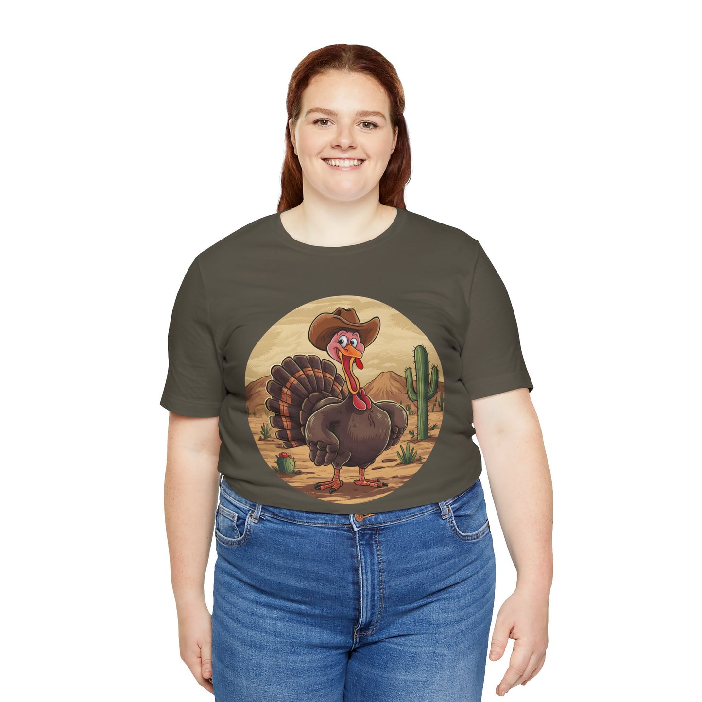 Western Thanksgiving Cowboy Turkey Shirt – Texas Desert Cowgirl Tee