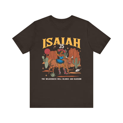 The Wilderness Will Rejoice Shirt – Western Christian Blossom Rodeo Tee