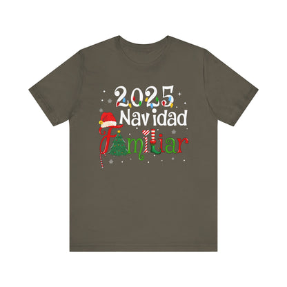 Navidad Familiar 2025 Shirt – Spanish Feliz Navidad Matching Holiday Tee