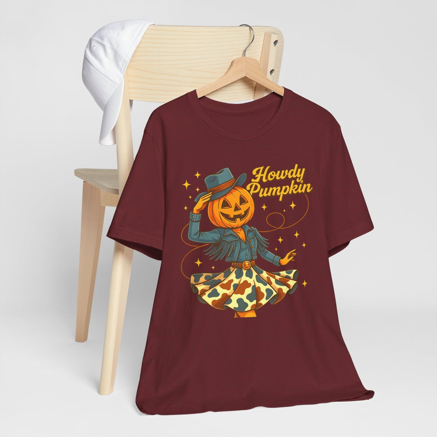 Howdy Pumpkin Shirt Cute Cowgirl Halloween Tee Western Fall Outfit for Women