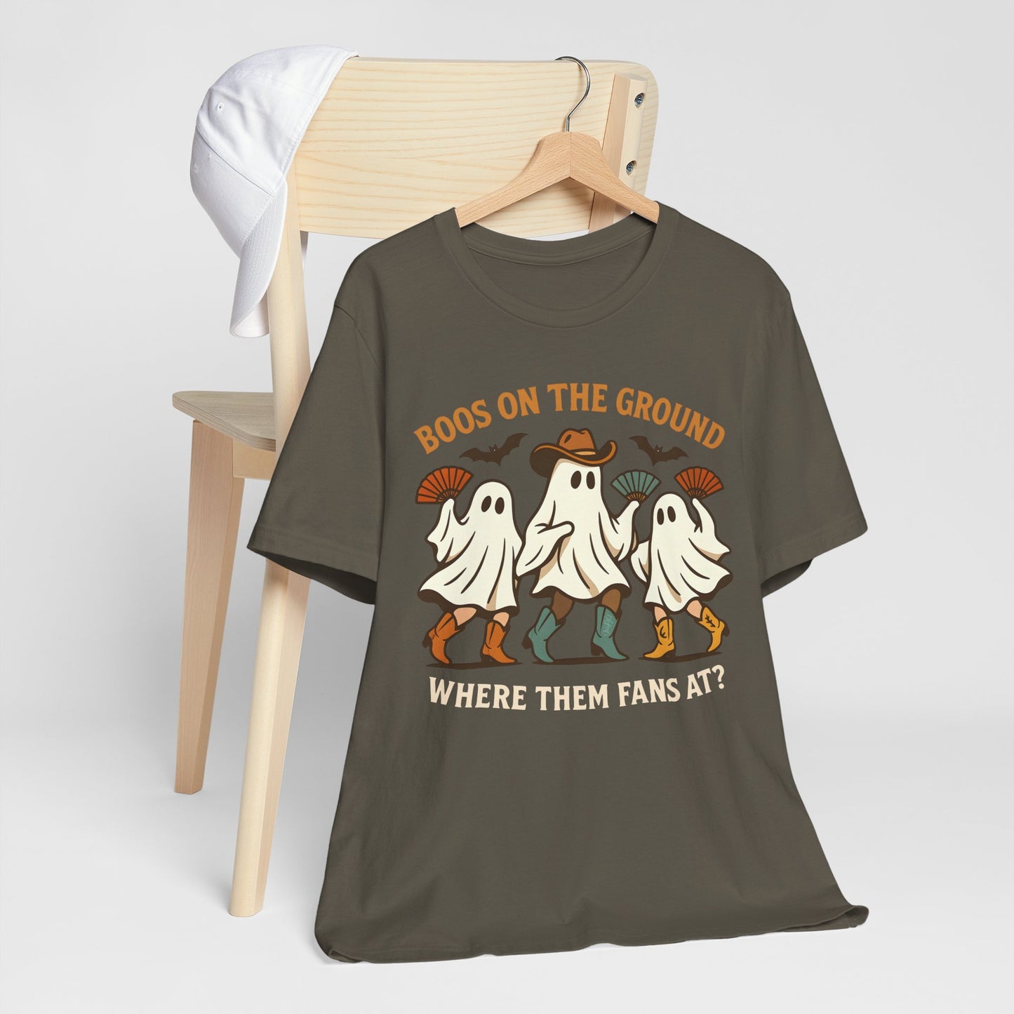 Boos on the Ground Shirt – Funny Western Cowgirl Ghost Squad Halloween Tee