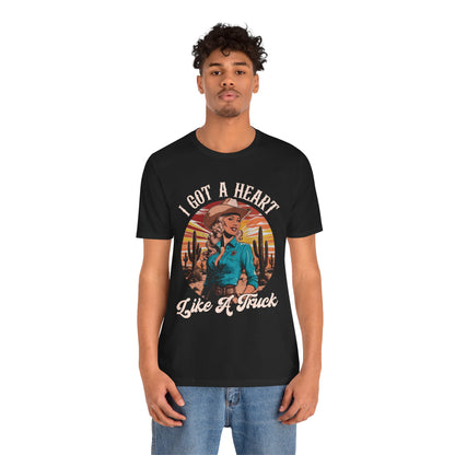 Heart Like A Truck Shirt – Christian Cowgirl Desert Western Rodeo Tee