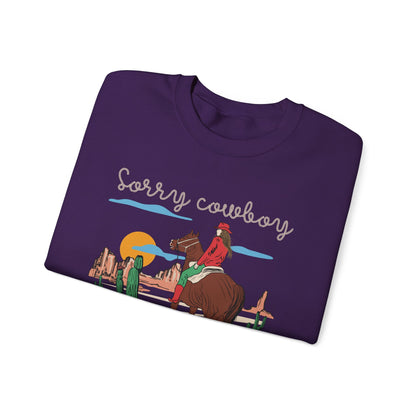 Sorry Cowboy Jesus Has My Heart Sweatshirt – Western Cowgirl Rodeo Pullover
