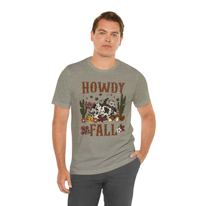 Retro Howdy Fall Shirt – Western Cowboy Pumpkin Country Thanksgiving Tee