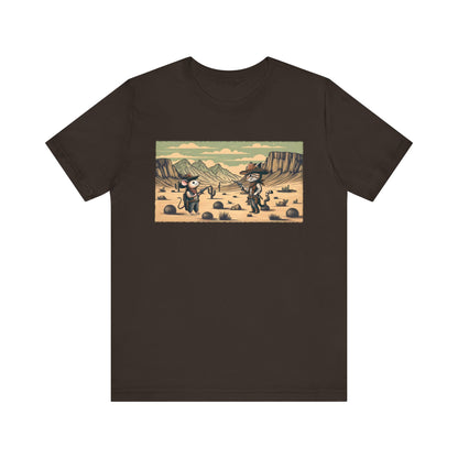 Southern Western Cat & Mouse Shirt – Cowboy Meowdy Rodeo Fight Tee