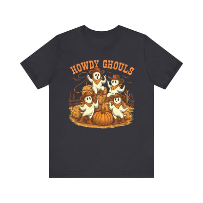 Howdy Ghouls Shirt – Cute Ghost Cowboy Halloween Tee, Western Rodeo Texas Fall Outfit