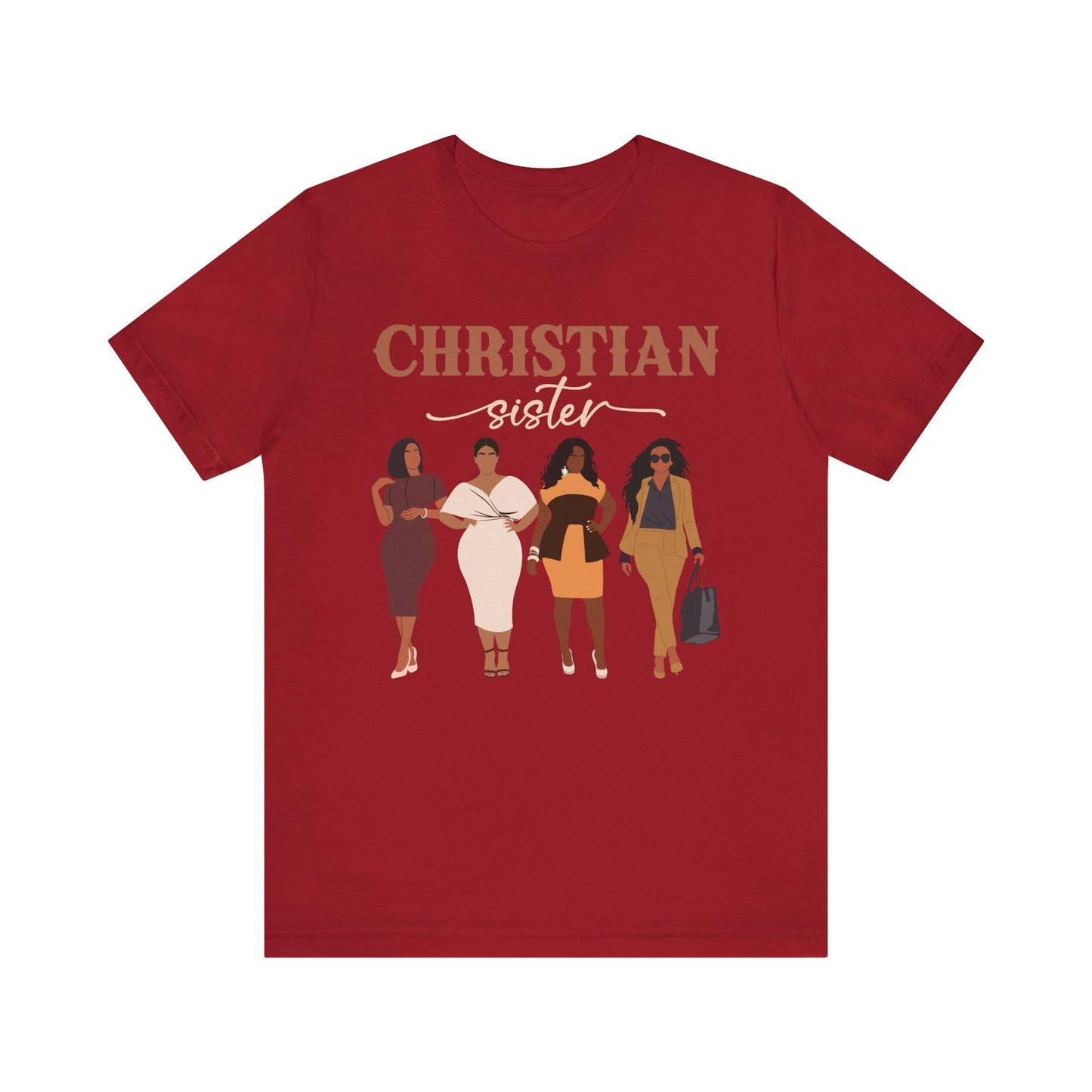 Christian Sister Melanin Shirt – Bold Black Woman of God Faith Graphic Tee
