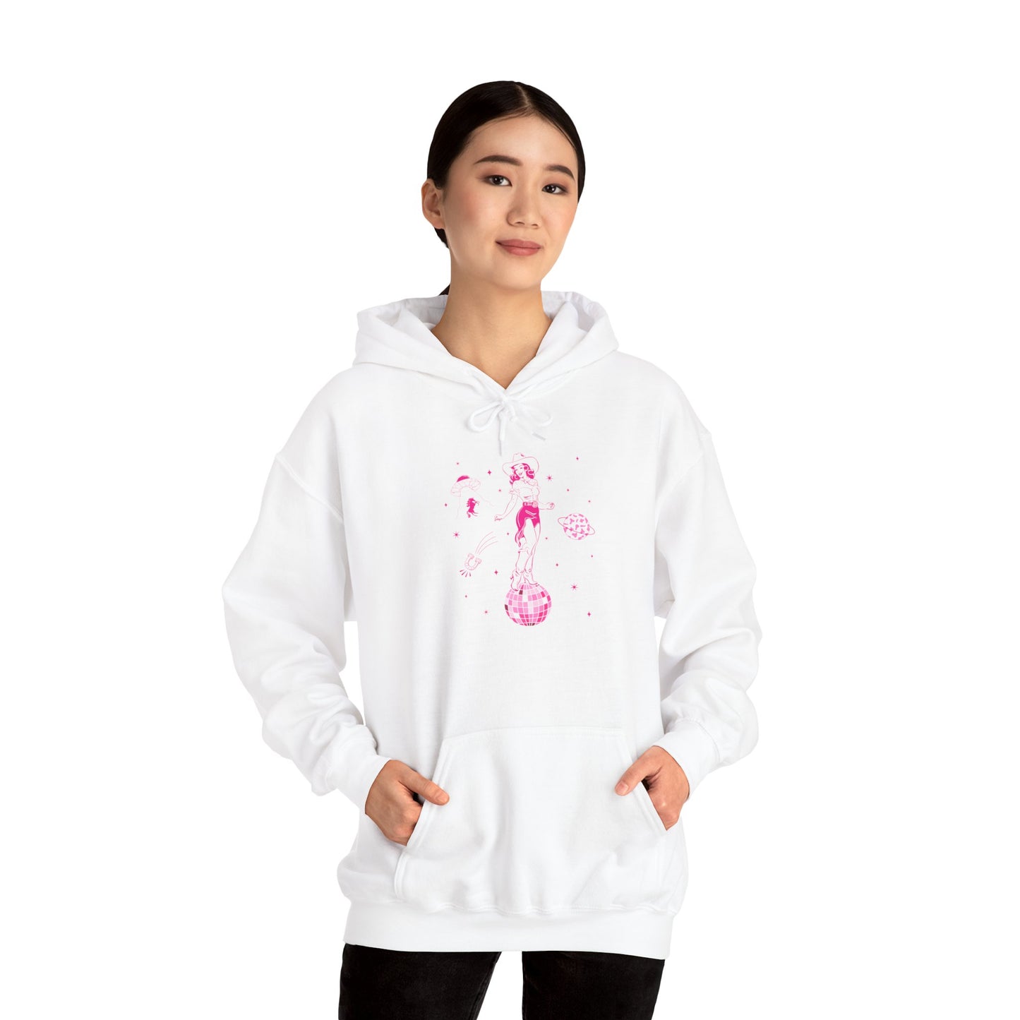 Western Cowgirl Howdy Hoodie – Disco Rodeo Space Bachelorette Pullover
