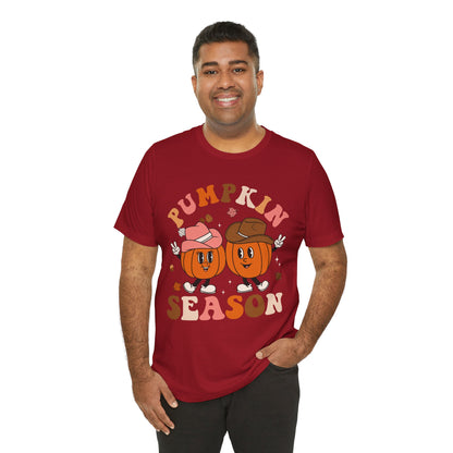 Pumpkin Season Howdy Shirt – Western Cowboy Cowgirl Thanksgiving Fall Tee