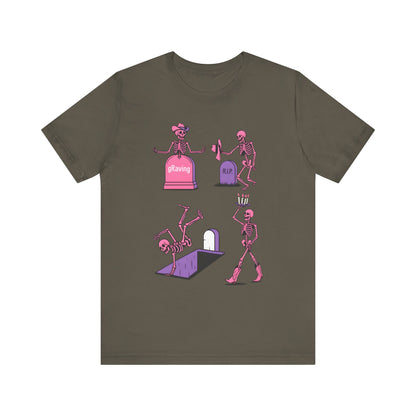 Graving Skeleton Cowgirl Shirt – Funny Western Halloween Rodeo Tee