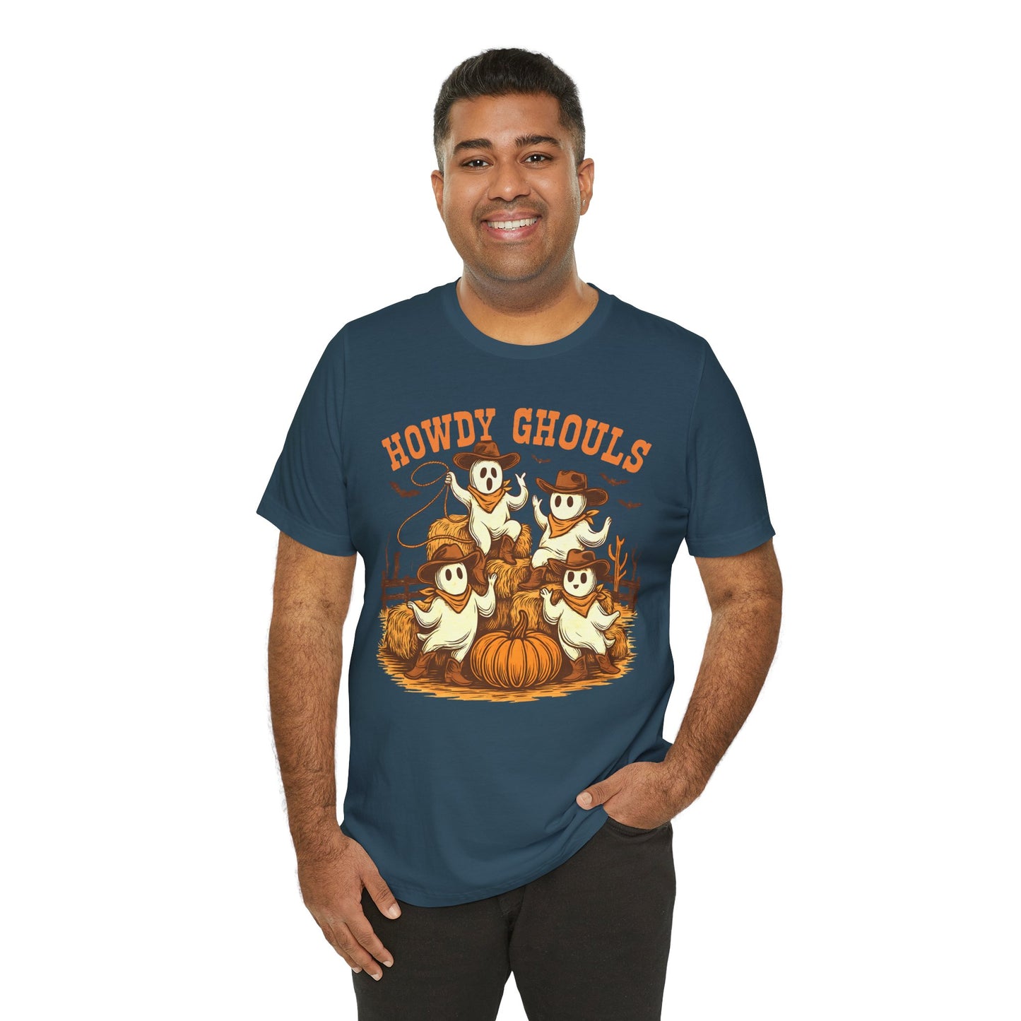 Howdy Ghouls Shirt – Cute Ghost Cowboy Halloween Tee, Western Rodeo Texas Fall Outfit