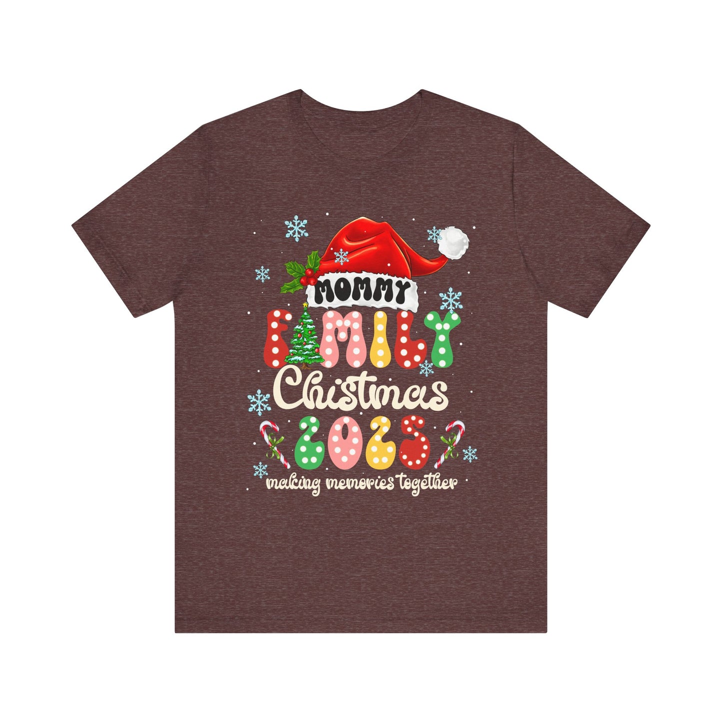 Mommy Family Christmas 2025 Shirt – Cute Matching Polka Dot Holiday Tee