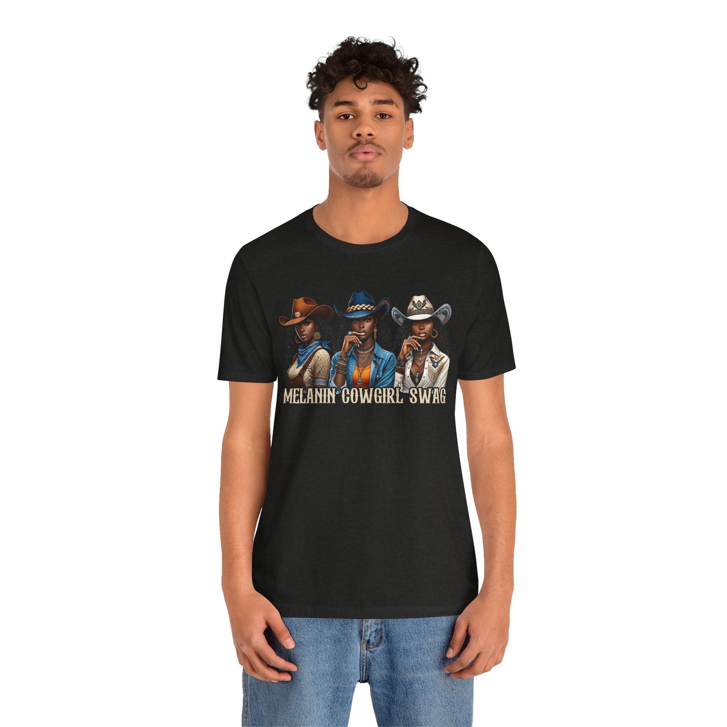Melanin Cowgirl Swag Shirt – Black African American Western Tee