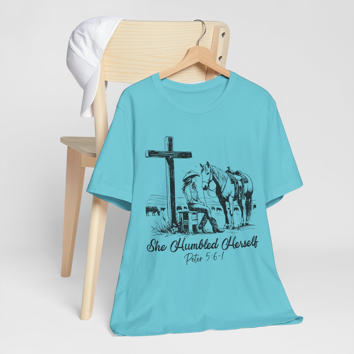 She Humbled Herself Shirt – Christian Faith Western Rodeo Country Tee