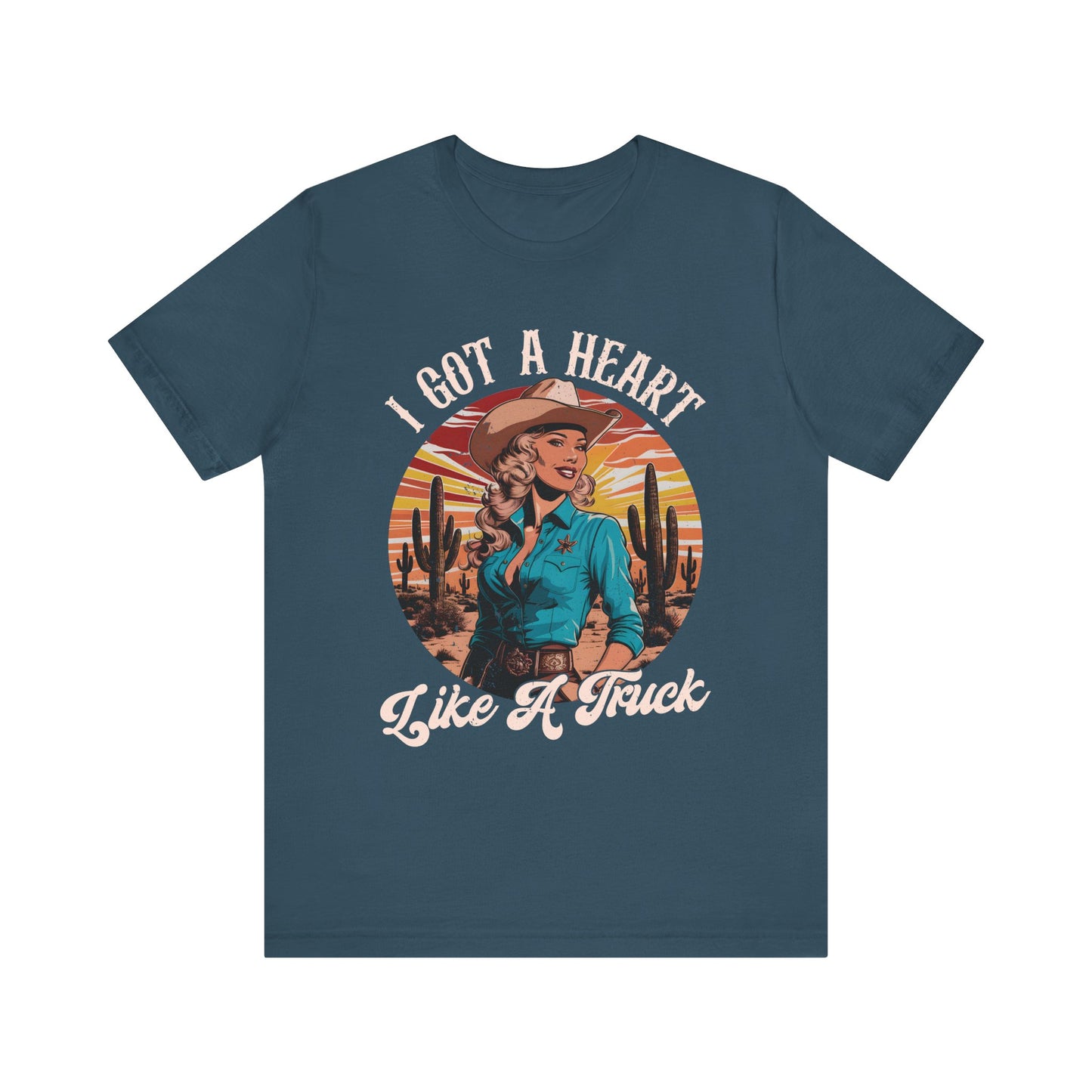 Heart Like A Truck Shirt – Christian Cowgirl Desert Western Rodeo Tee