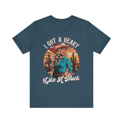 Heart Like A Truck Shirt – Christian Cowgirl Desert Western Rodeo Tee