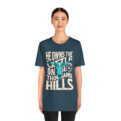 He Owns the Cattle on a Thousand Hills Shirt – Psalm 50:10 Western Christian Cowboy Tee