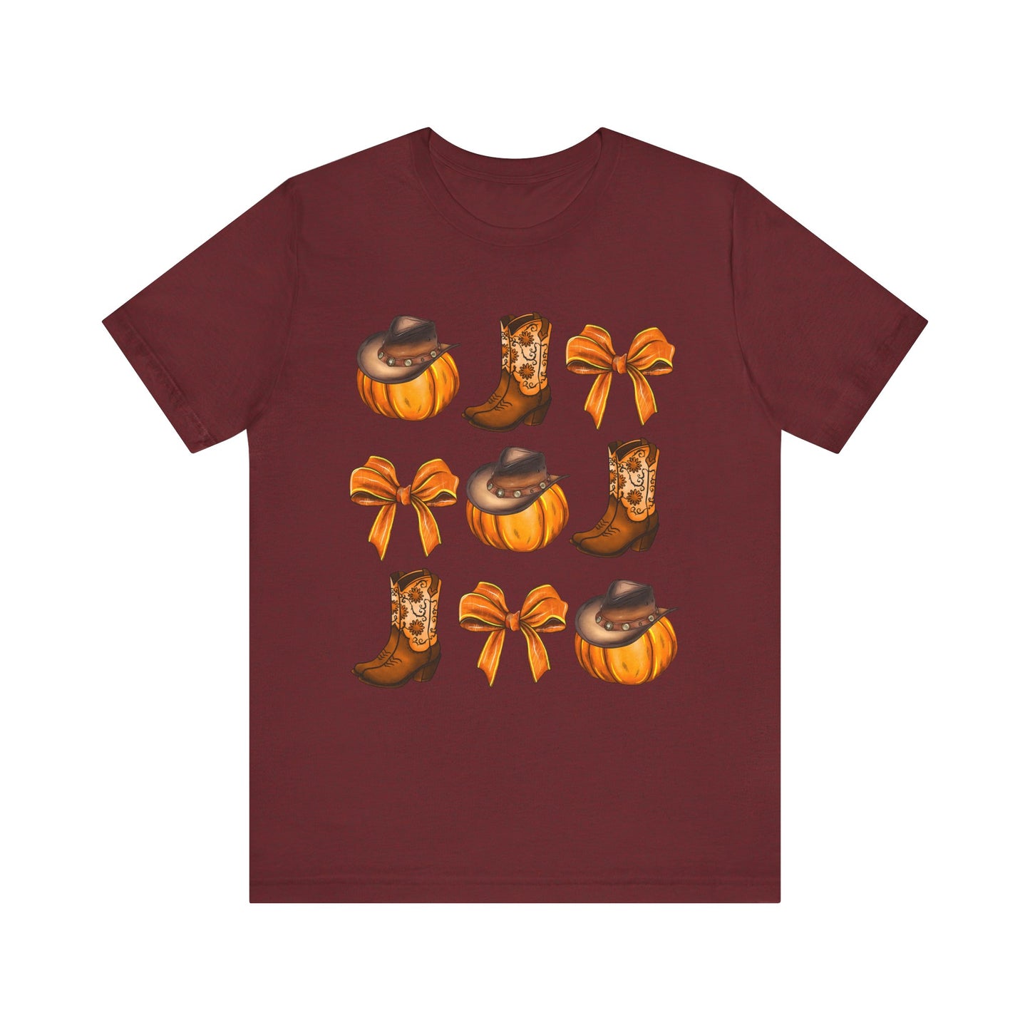 Howdy Pumpkin Shirt – Coquette Bow Cowgirl Western Fall Thanksgiving Tee