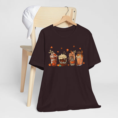 Thankful Pumpkin Spice & Jesus Shirt – Christian Coffee Cup Fall Thanksgiving Tee