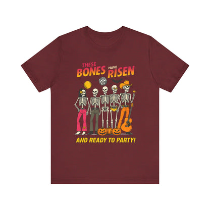 These Bones Have Risen Shirt Funny Christian Skeleton Halloween Tee