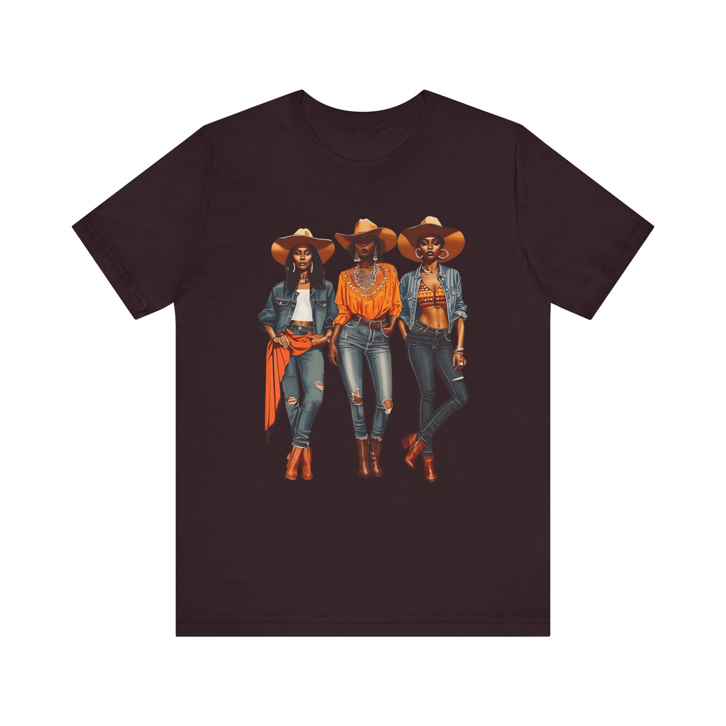Black Cowgirl Shirt – Western Rodeo Tee with Melanin Pride & Texas Cowgirl Graphic