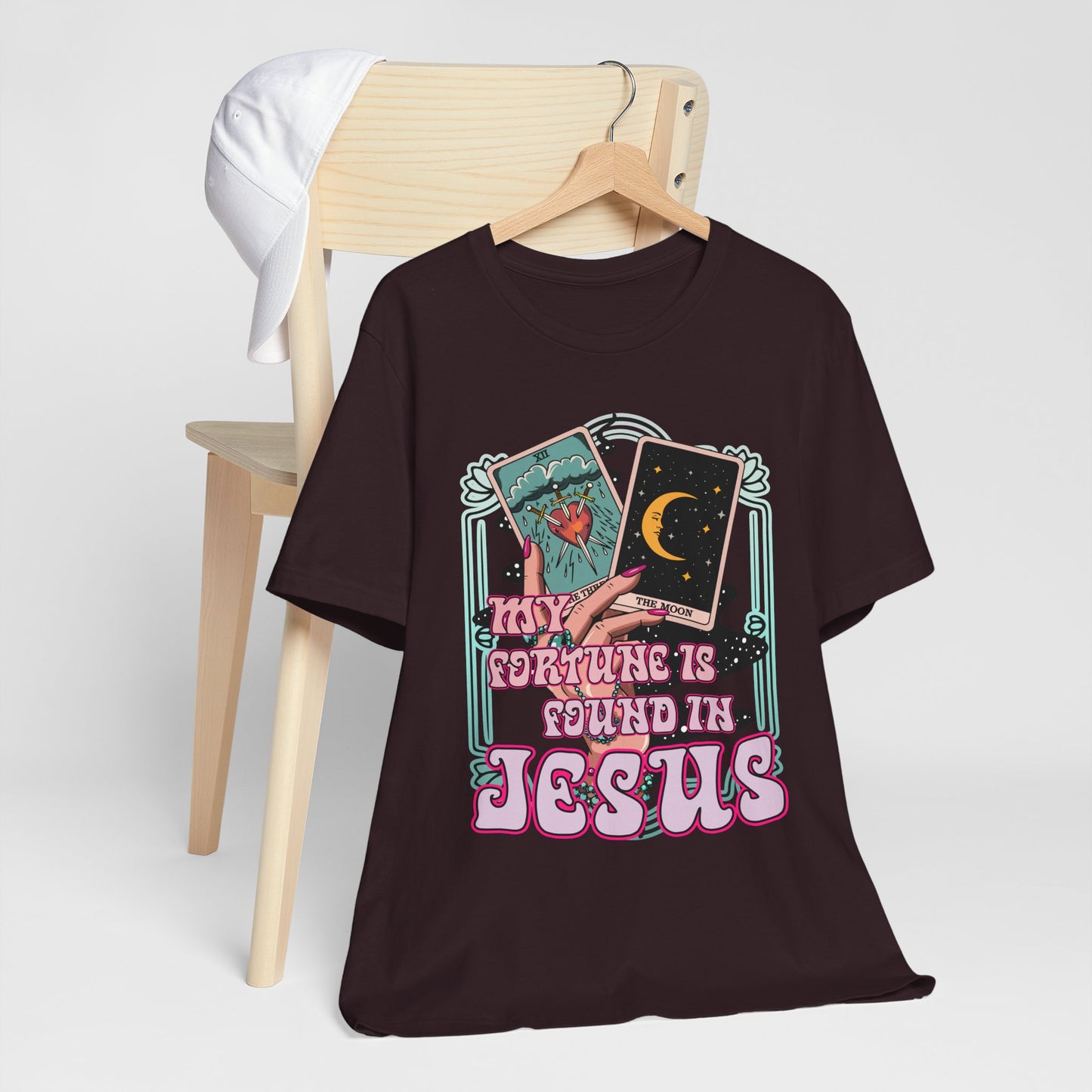My Fortune Is Found in Jesus Shirt – Christian Tarot Card Faith Tee