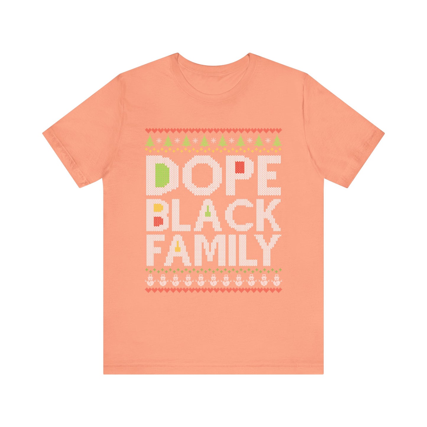 Dope Black Family Ugly Christmas Sweater – Afrocentric Holiday Shirt, Funny Matching Christmas Tee for Proud Black Families