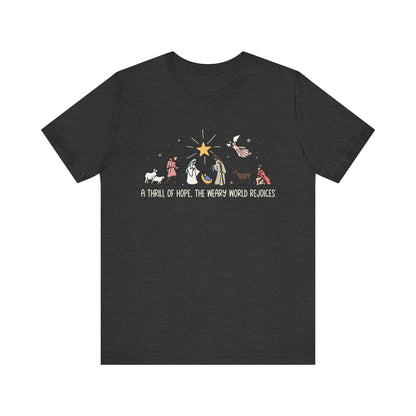 Thrill of Hope Shirt – Christian Christmas Tee, Faith-Filled Jesus Holiday Top