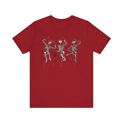 Spooky Christmas Skeleton Shirt – Funny Dancing Cowboy Western Holiday Tee