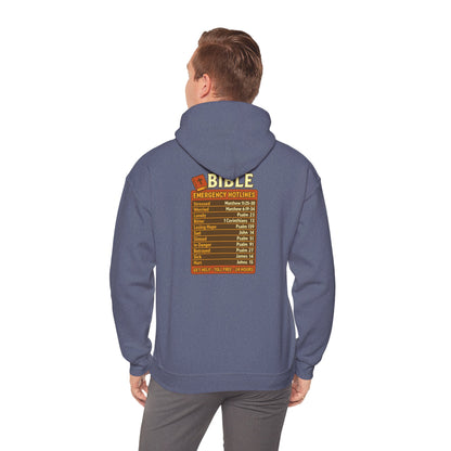 Bible Emergency Hotline Hoodie – Inspirational Christian God Faith Pullover