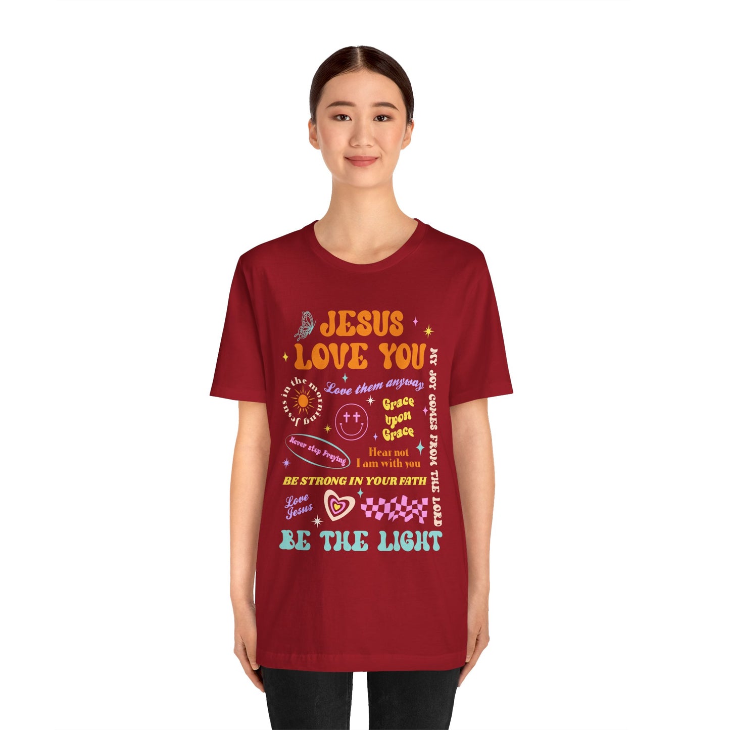 Jesus Loves You Shirt – Groovy Retro Christian Faith Encouragement Bible Tee