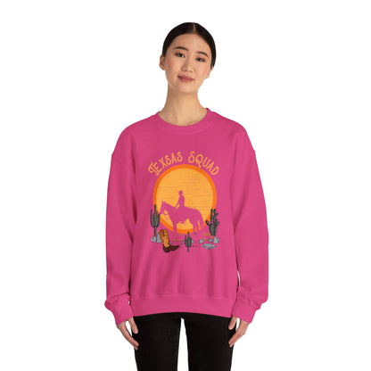 Texas Squad Cowboy Sweatshirt – Riding Horse Howdy Western Rodeo Pullover