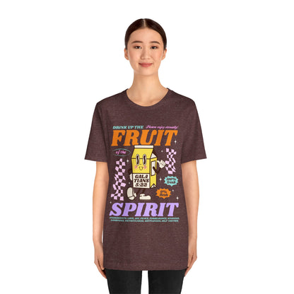 Christian Fruit Shirt – Drink Up Milk Bottle Faith Graphic Tee