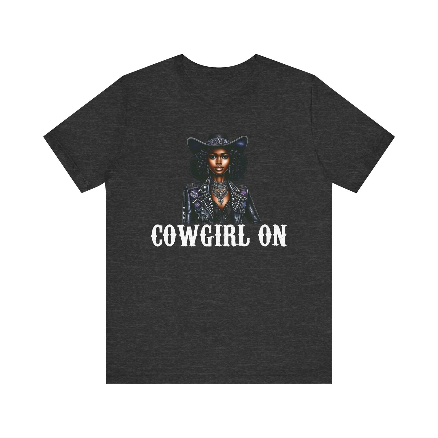 Cowgirl on Black Shirt – Howdy Southern Western Rodeo Texas Tee
