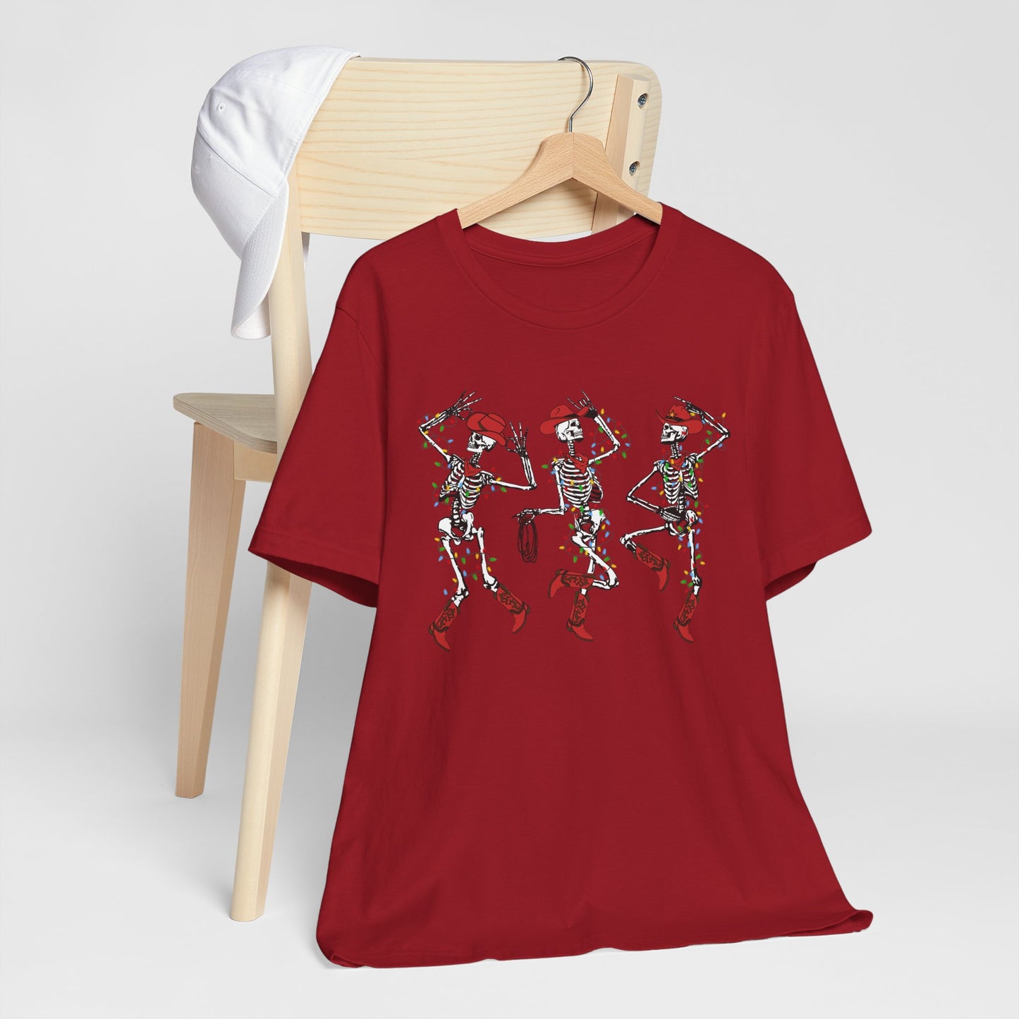 Spooky Christmas Skeleton Shirt – Funny Dancing Cowboy Western Holiday Tee