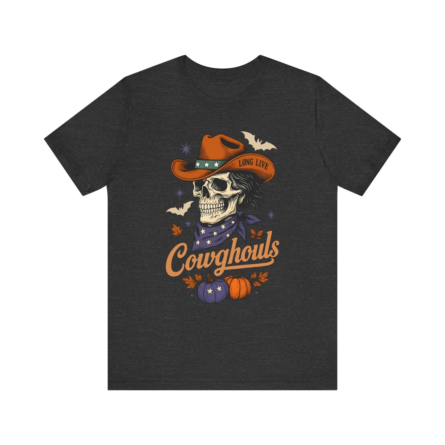 Cowghouls Shirt – Long Live Halloween Skeleton Cowboy Western Ghost Tee
