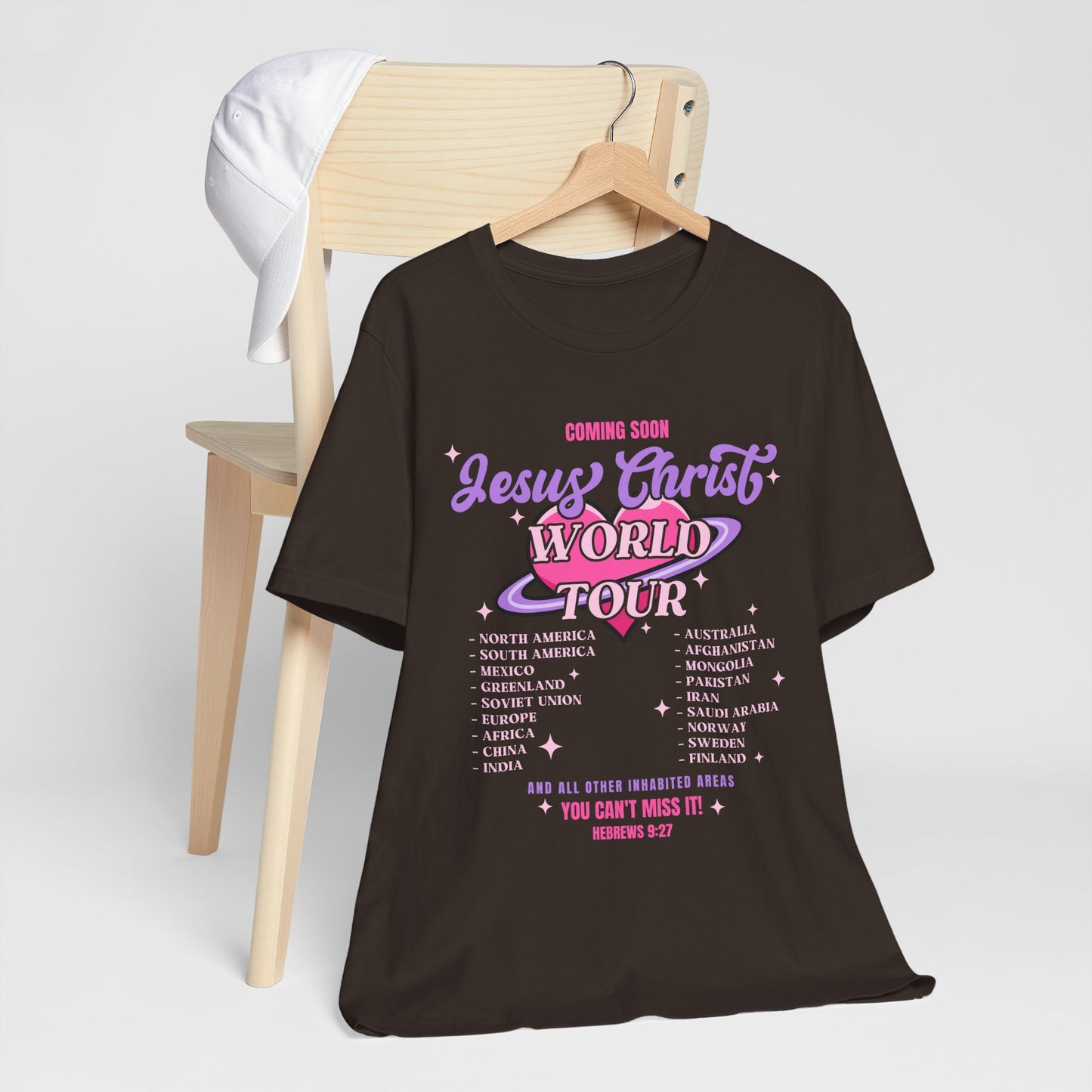 Jesus Christ World Tour Shirt – End Times Inspired Christian Coming Soon Tee