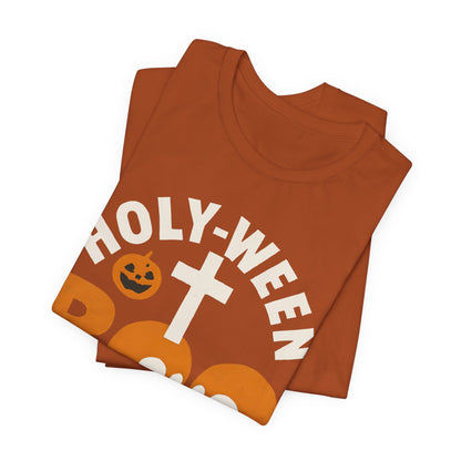Holy Ween Boo Shirt – Christian Halloween Cross & Skull Faith Tee