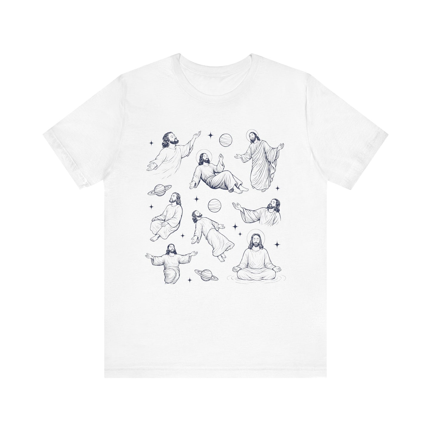 Floating Jesus Space Shirt – Funny Faith Christian Galaxy Jesus Tee